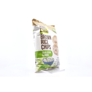 Riceup chips ολικής με ξινή κρέμα & κρεμμύδι 60gr