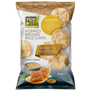 Riceup chips ολικής με μέλι & μουστάρδα 60gr RiceUp - 1