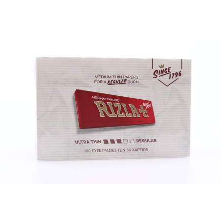 Rizla κόκκινο 50φ x 100τεμ