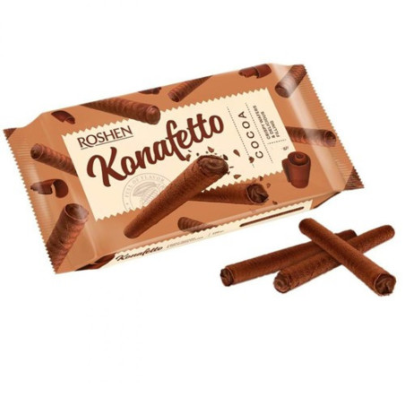 Roshen konafetto πουράκια με κρέμα κακάο 140gr