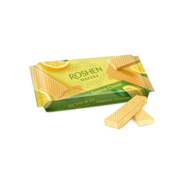 Roshen γκοφρέτα με κρέμα λεμόνι 216gr