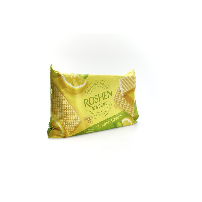 Roshen γκοφρέτα με κρέμα λεμόνι 216gr