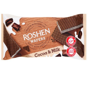 Roshen γκοφρέτα κακάο & γάλα 216gr