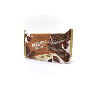 Roshen γκοφρέτα κακάο & γάλα 216gr