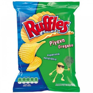 Ruffles πατατάκια κυματιστά με ρίγανη 400gr