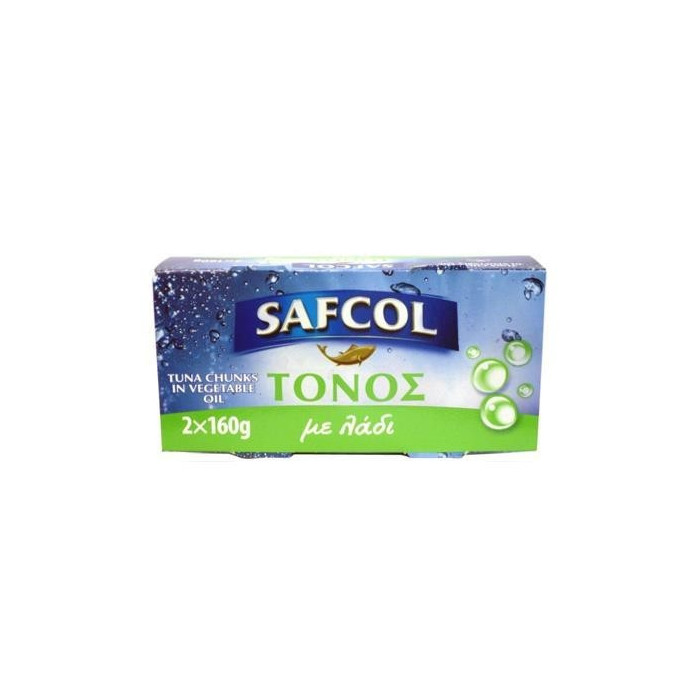 Safcol τόνος σε λάδι 2x160gr