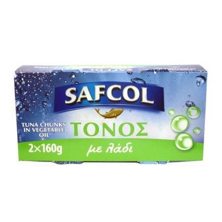 Safcol τόνος σε λάδι 2x160gr