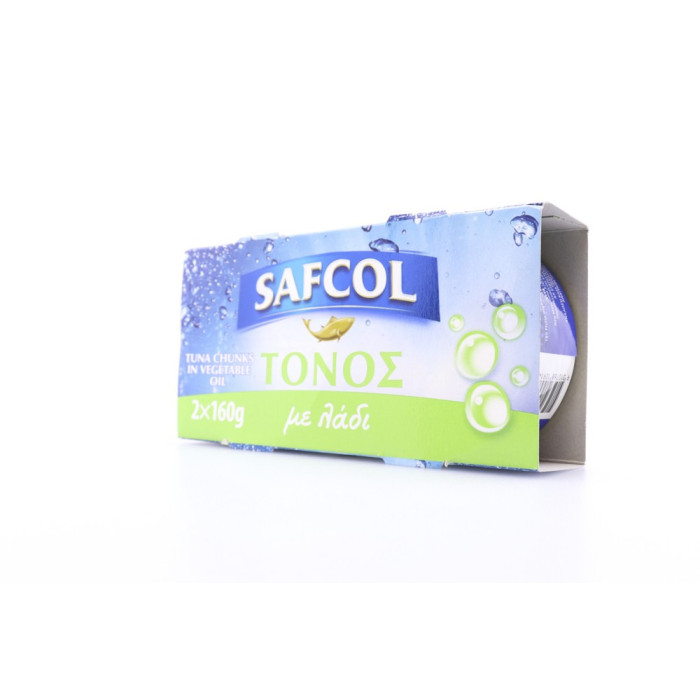 Safcol τόνος σε λάδι 2x160gr