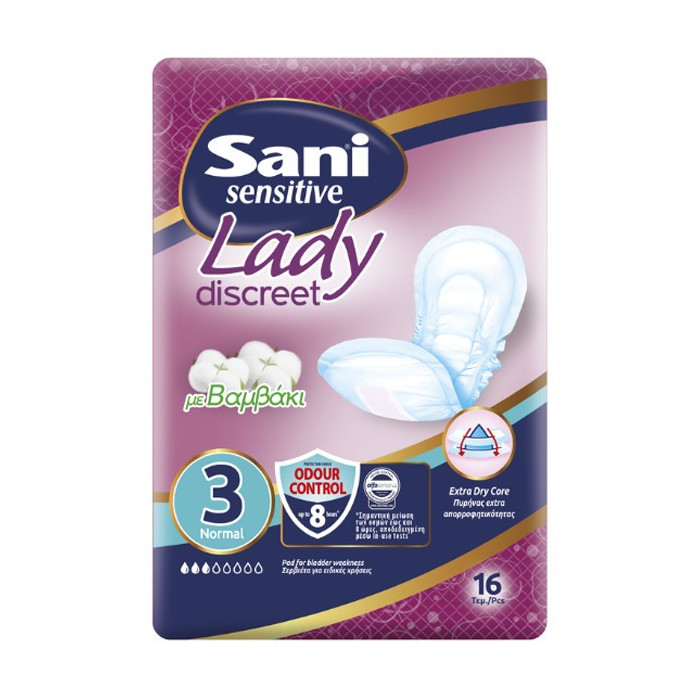 Sani lady sensitive normal No3 σερβιέτες ειδικών χρήσεων 16τεμ Sani - 1