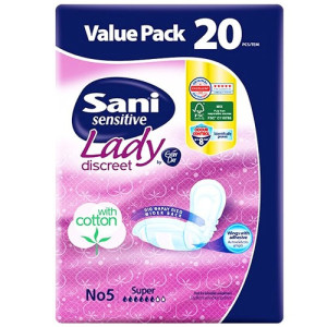 Sani sensitive lady σερβιέτες No5 Super 20τεμ