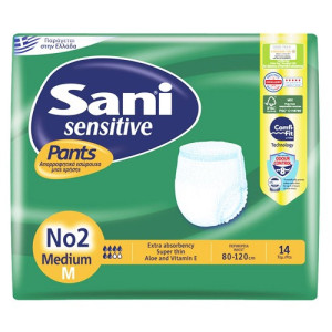 Sani sensitive pants βρακάκι ακράτειας No2 (M) 14τεμ