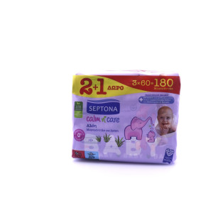 Septona calm n care μωρομάντηλα αλόη baby 3x60τεμ Septona - 4