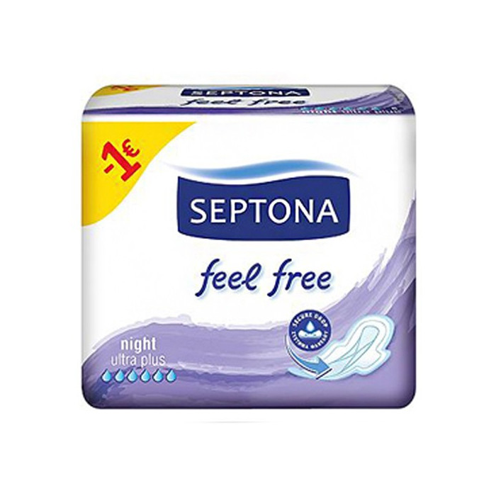 Septona σερβιέτες feel free night 8τεμ