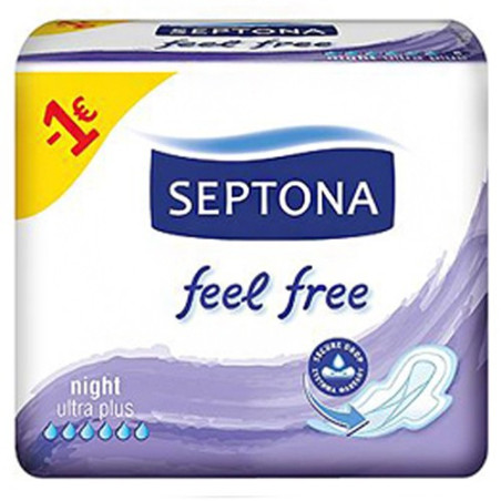 Septona σερβιέτες feel free night 8τεμ