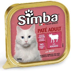 Simba γατοτροφή πατέ μοσχάρι 100gr Simba - 1