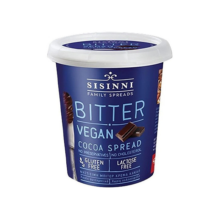 Sisinni πραλίνα κακάο bitter vegan 400gr Sisinni - 1