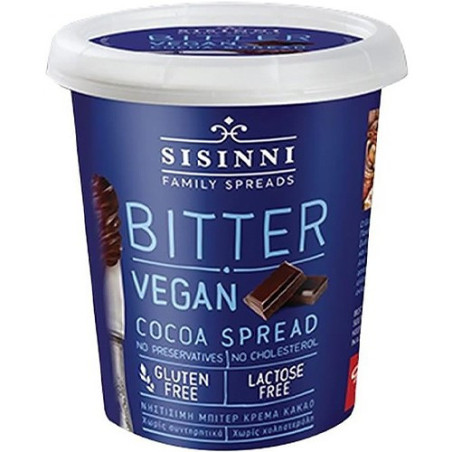 Sisinni πραλίνα κακάο bitter vegan 400gr Sisinni - 1