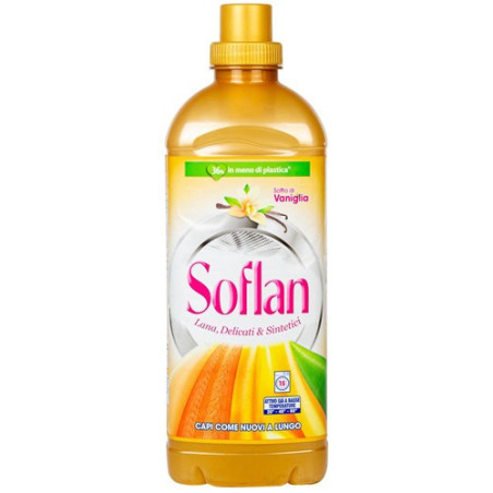 Soflan υγρό απορρυπαντικό ρούχων με βανίλια 900ml