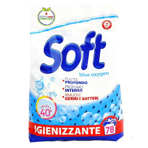 Soft σκόνη πλυντηρίου ρούχων blue oxygen 70μεζ