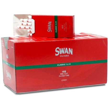 Swan φιλτράκια classic slim κόκκινα 102x20τεμ