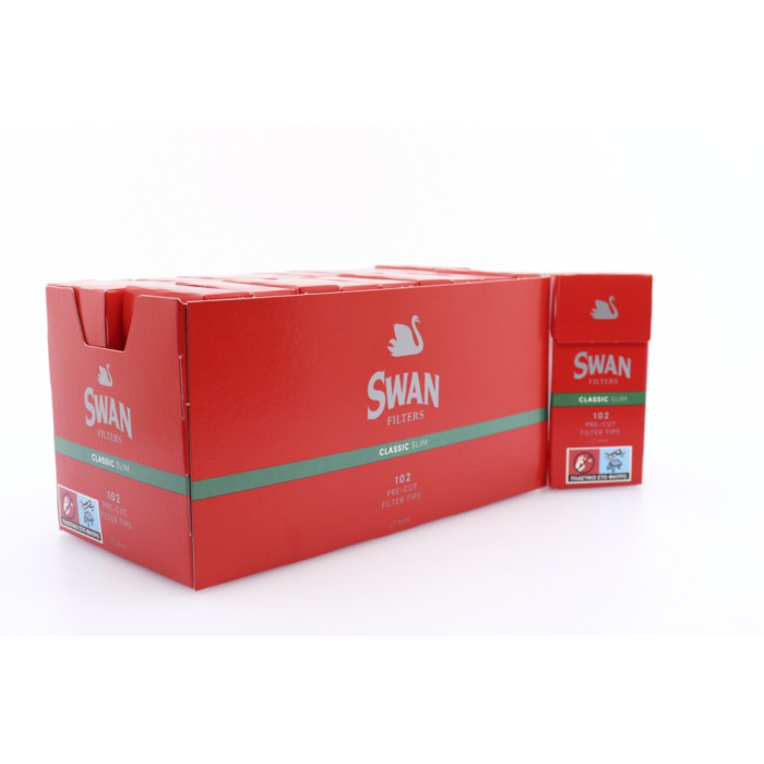 Swan φιλτράκια classic slim κόκκινα 102x20τεμ