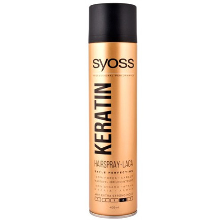 Syoss hair spray keratin χρυσό No4 400ml