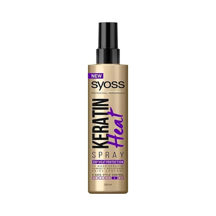 Syoss keratin heat θερμοπροστατευτικό spray 200ml