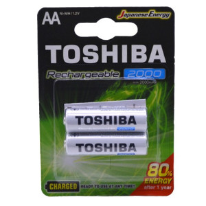 Toshiba μπαταρία aa επαναφορτιζόμενη 2000mah 2τεμ Toshiba - 1