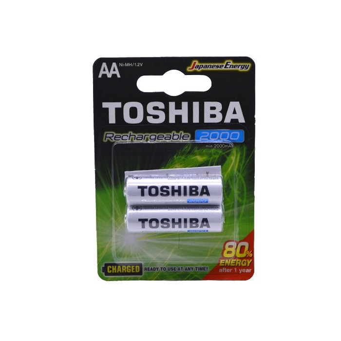 Toshiba μπαταρία aa επαναφορτιζόμενη 2000mah 2τεμ Toshiba - 1