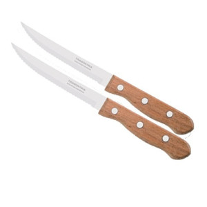 Tramontina μαχαίρι πριονωτό ξύλινο dynamic 10cm Νο4 2τεμ Κύκλωψ - 1