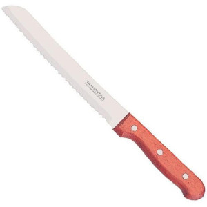 Tramontina μαχαίρι ψωμιού πριονωτό ξύλινο 20cm Κύκλωψ - 1