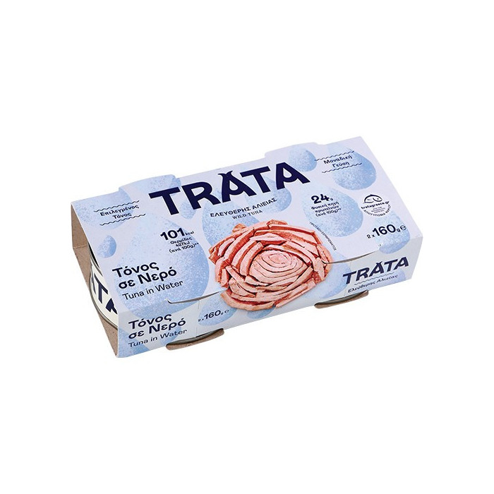 Trata τόνος σε νερό 2x160gr