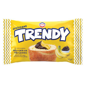 Έβγα trendy κρουασάν κακάο & μπανάνα 70gr