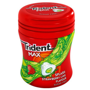 Trident max splash φράουλα & λάιμ 6x50,6  - 1