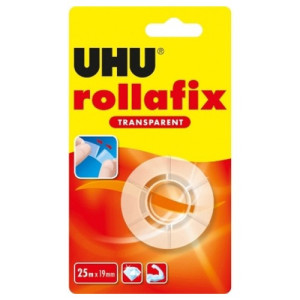 UHU κόλλα rollafix διαφανή 19mm x 25mm ανταλλακτικό UHU - 1