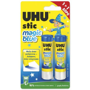 Uhu κολλα stic magic 8,2gr 1+1 δωρο UHU - 1