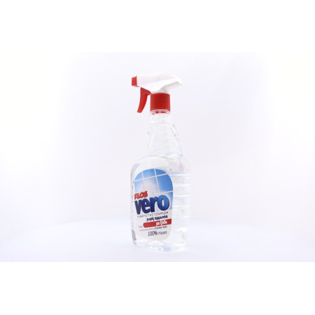 Flos vero υγρό καθαριστικό τζαμιών crystal rain με ξύδι spray 750ml