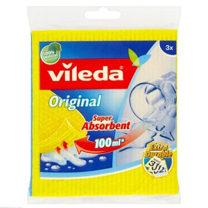 Vileda original πανάκια καθαρισμού μικροϊνών γενικής χρήσης 18x20cm 3τεμ Vileda - 1