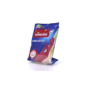 Vileda universal γάντια οικιακής χρήσης πλαστικά ροζ small Vileda - 1