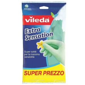 Vileda extra sensation γάντια καθαριότητας πλαστικά large Vileda - 1