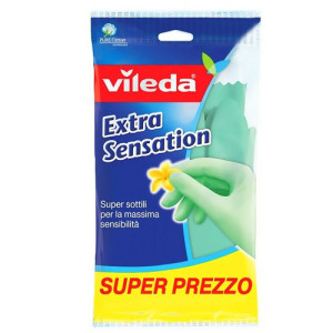 Vileda extra sensation γάντια καθαριότητας πλαστικά medium Vileda - 1