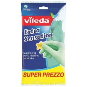 Vileda extra sensation γάντια καθαριότητας πλαστικά small Vileda - 1