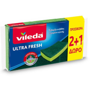 Vileda σφουγγαράκι κουζίνας ultra fresh 3τεμ Vileda - 1