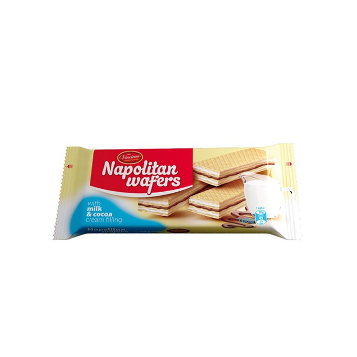 Vincinni γκοφρέτες με γάλα & κακάο 160gr Vincinni - 1