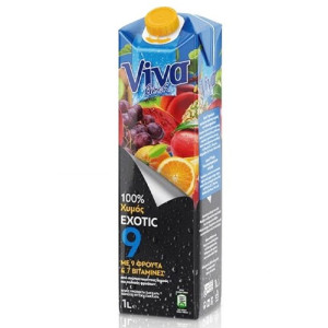 Viva χυμός exotic με 9 φρούτα 1lt Viva - 1