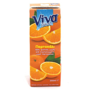 Viva 100% φυσικός χυμός με πορτοκάλι 250ml Viva - 1