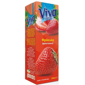 Viva χυμός με φράουλα 250ml Viva - 1