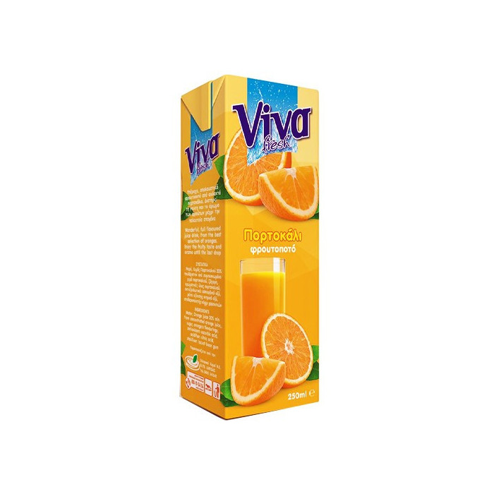 Viva χυμός με πορτοκάλι φρουτοποτό 250ml Viva - 1