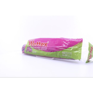 Wettex σακούλες απορριμμάτων ροζ ορχιδέα 52x75cm 45lt 10τεμ