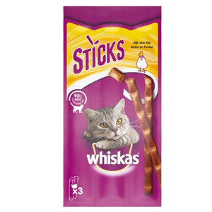 Whiskas γατοτροφή sticks κοτόπουλου 18gr